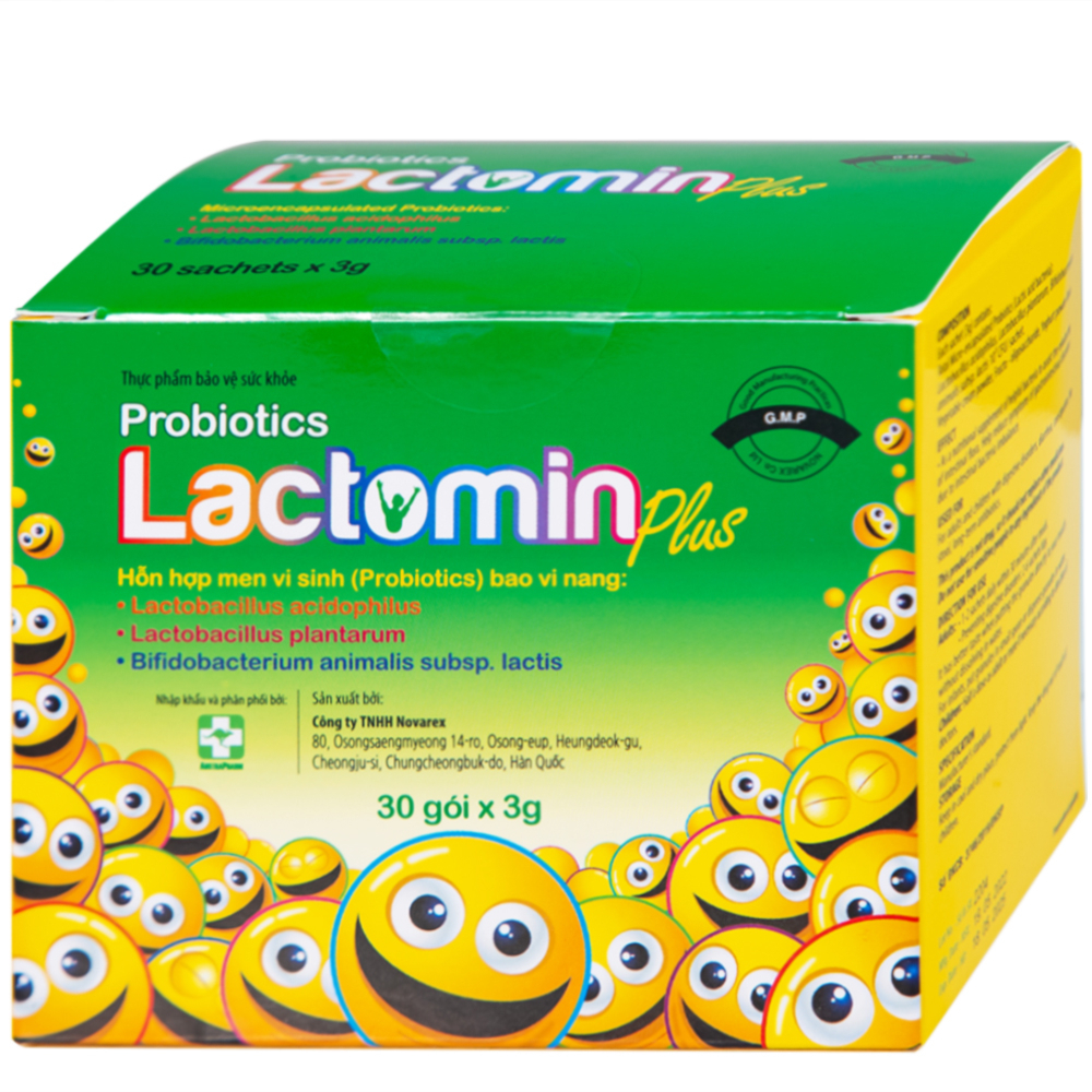 Cốm Probiotics Lactomin Plus Novarex bổ sung lợi khuẩn cho hệ tiêu hóa 3g/gói)