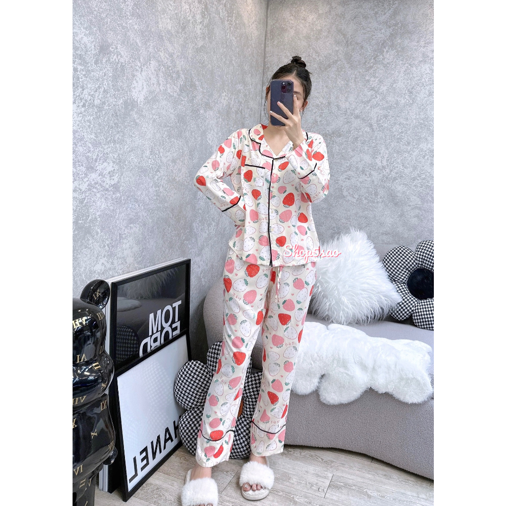 Đồ bộ tole nữ, bộ lanh mặc nhà Pijama dài tay F21 VNXK SHOP5SAO (40-75kg)