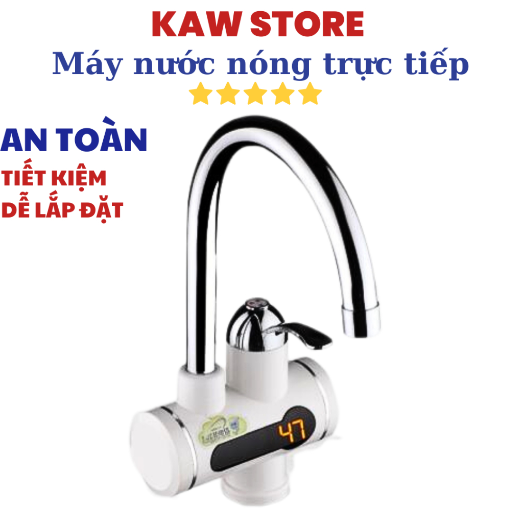 Máy nước nóng lạnh lắp tại vòi KAW K198 - Hàng chính hãng bảo hành 1 đổi 1