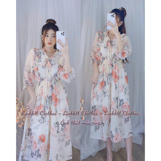 ĐẦM NƠ TIỂU THƯ voan lụa 2 lớp mềm mịn