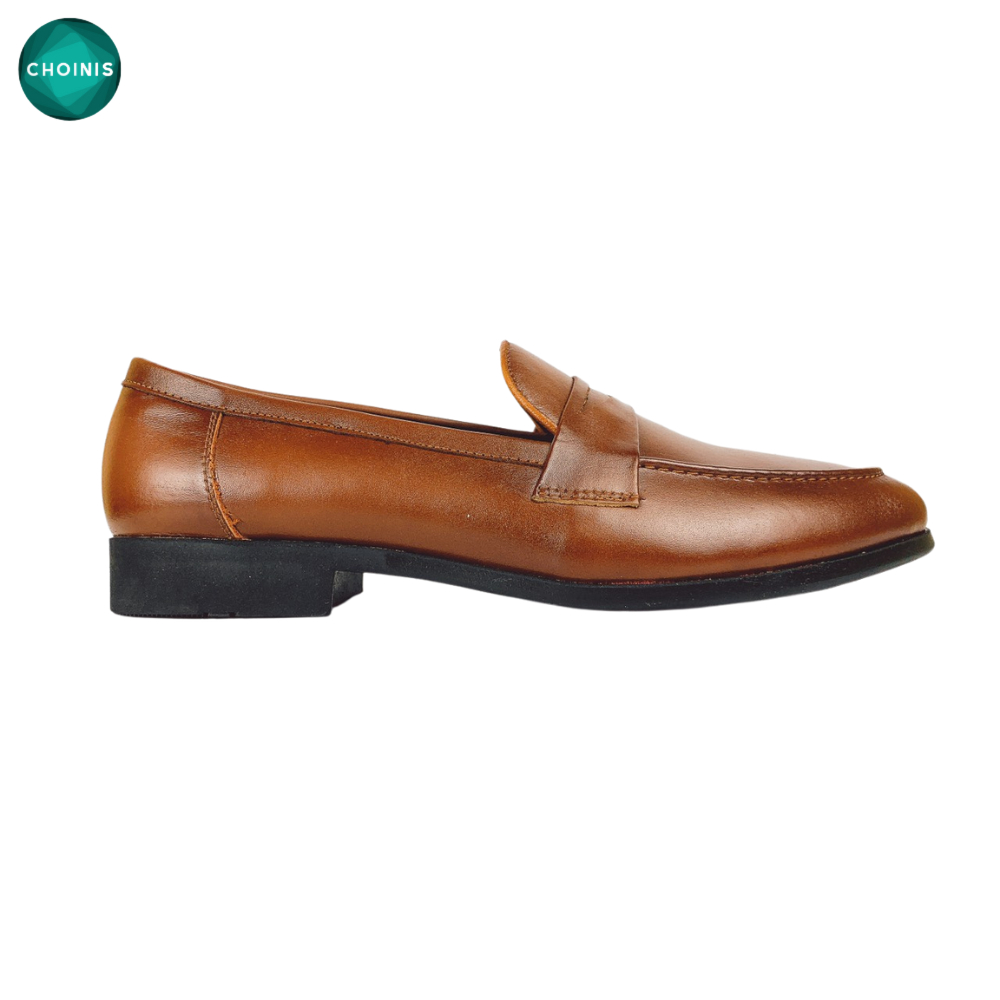 Giày công sở nam da bò, giày lười công sở cao cấp đế cao 2cm size 38-43