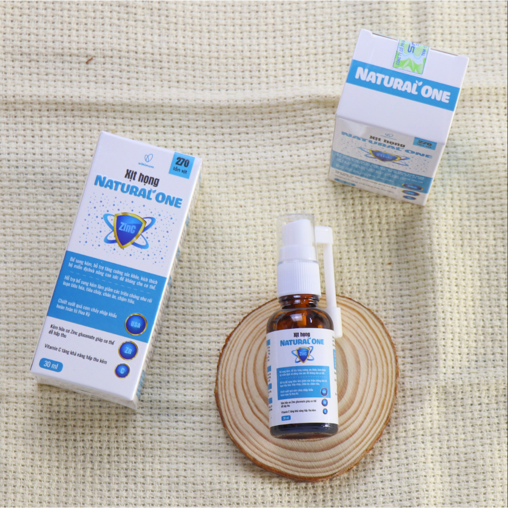 Xịt họng kẽm Natural One Zinc Mini Pum 30ml