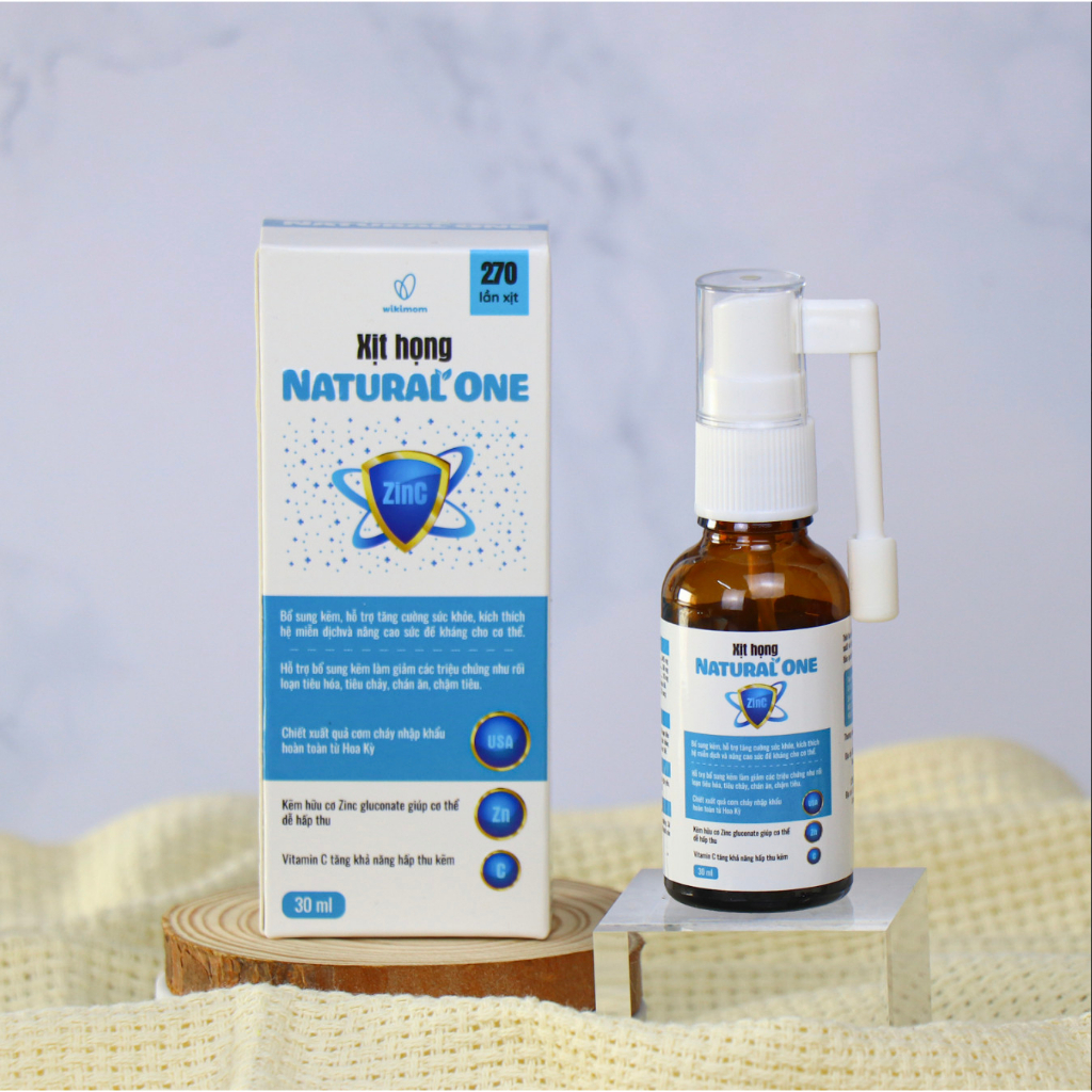 Xịt họng kẽm Natural One Zinc Mini Pum 30ml