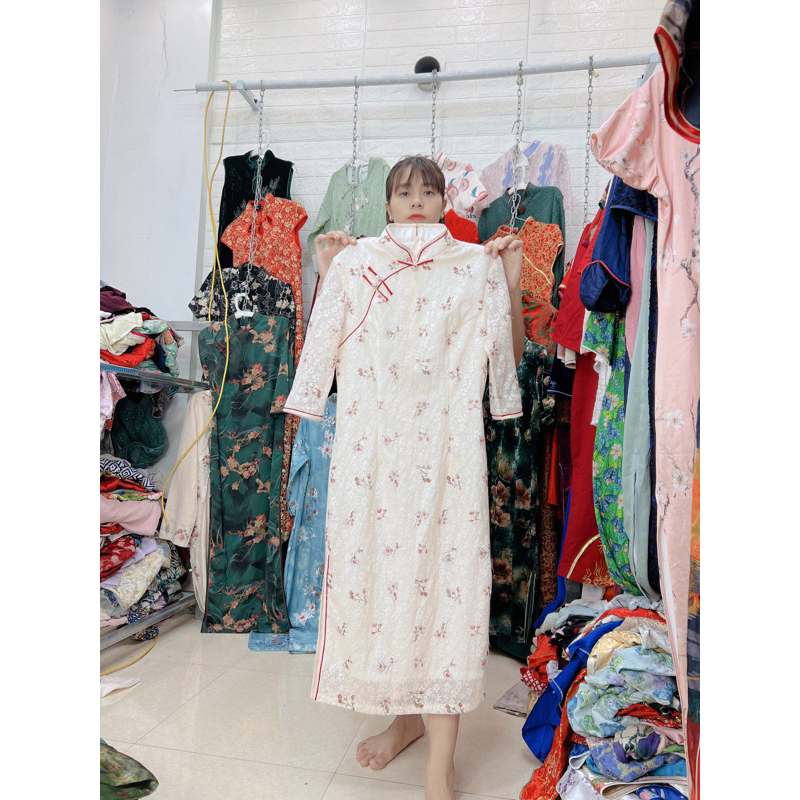 váy sườn xám chọn live 4j