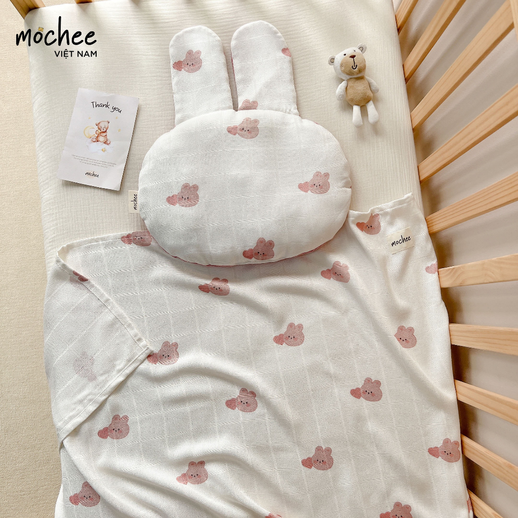 GỐI ĐẦU VẢI SỢI TRE MOCHEE