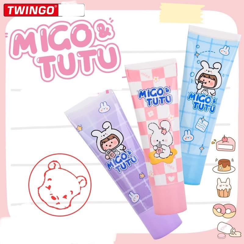 Bút xóa kéo dài 6m Migo & Tutu hãng Twingo hình bé gái thỏ dễ thương ngộ nghĩnh tiện lợi Tẻn Tẻn
