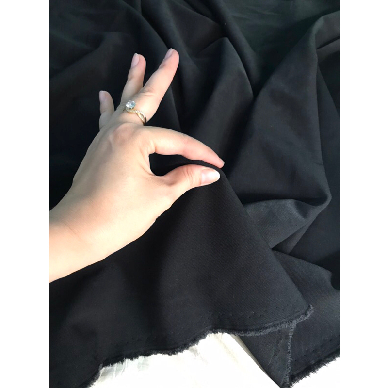 Vải Quần Tây Tuyết Nhung cao cấp - màu ĐEN