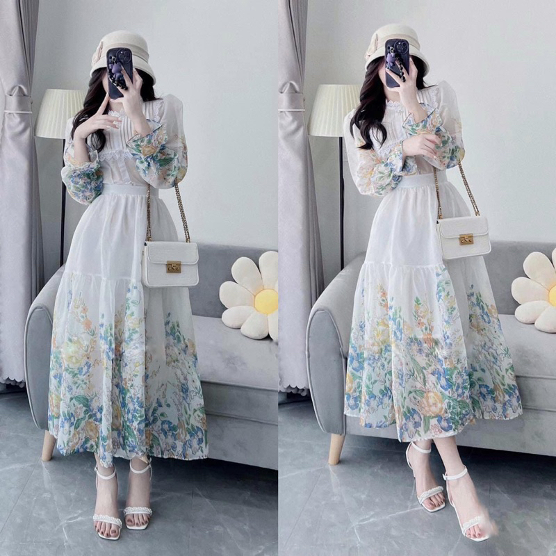 maxi phối ren cực xinh