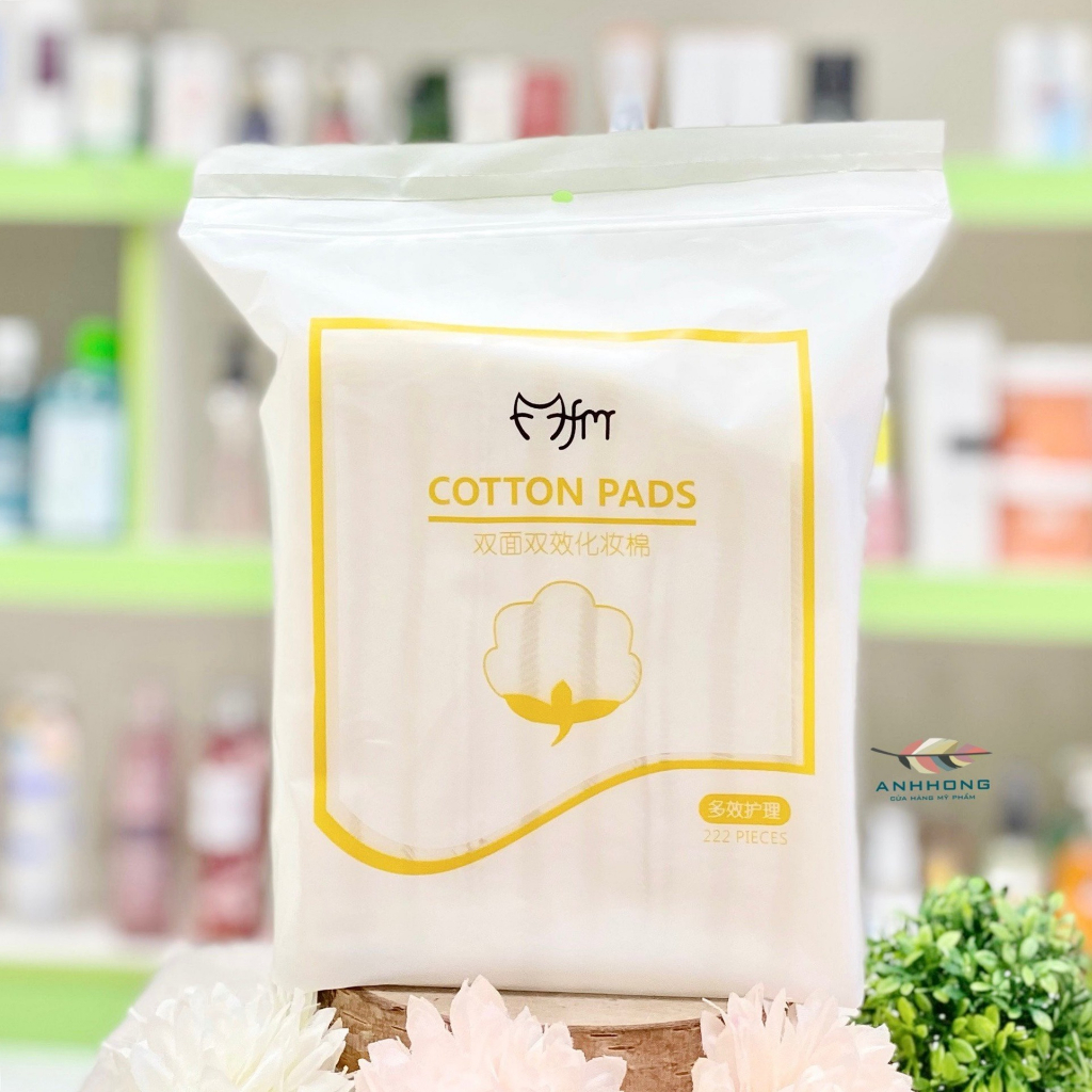 Bông tẩy trang 3 lớp Cotton Pads 222 miếng, Bông tẩy trang 3 lớp cotton
