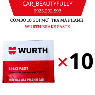 Combo 10 gói mỡ tra má phanh wurth brake paste