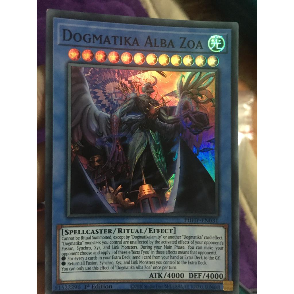 Thẻ bài yugioh Dogmatika Alba Zoa - PHHY-EN031 - Super Rare