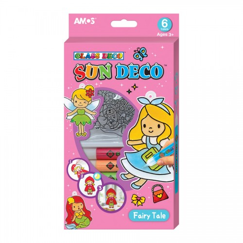 Bộ đồ chơi trang trí thông minh nhập khẩu Hàn Quốc AMOS Glass Deco Sundeco Fairy Tale SD10P6-F - Chủ đề Truyện Cổ tích