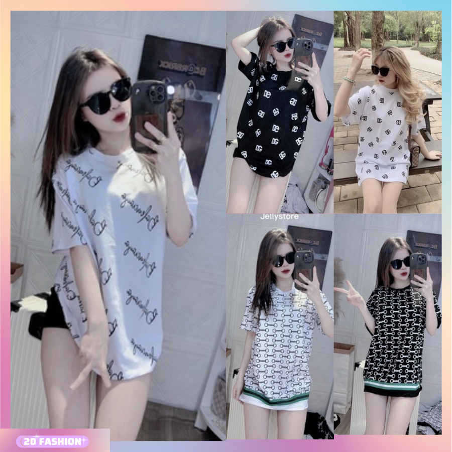 Áo thun tay lỡ hoạ tiết chữ balenciaga chất cotton đẹp, áo phông cộc tay thời trang trẻ trung, sang chảnh