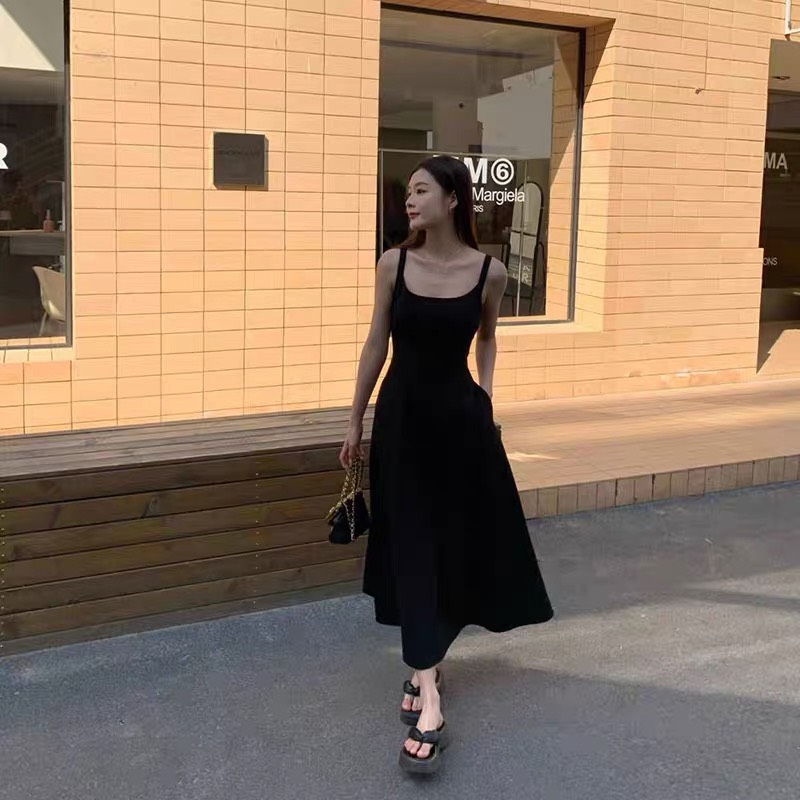 Váy Hai Dây Dáng Xòe Hack Dáng, Đầm Dáng Dài Phong Cách Hàn Quốc Siêu Xinh - Lilly Dress