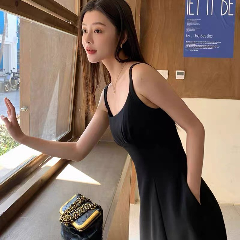 Váy Hai Dây Dáng Xòe Hack Dáng, Đầm Dáng Dài Phong Cách Hàn Quốc Siêu Xinh - Lilly Dress