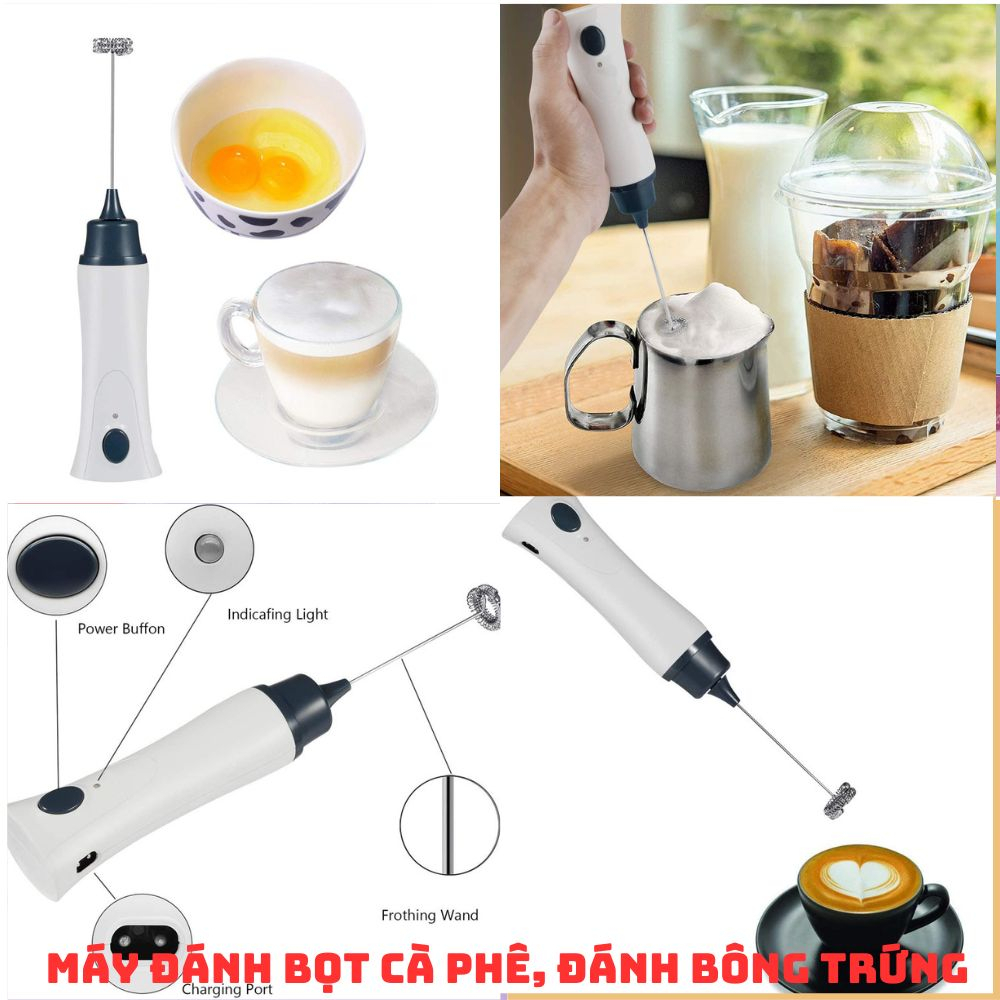 Máy đánh bọt cà phê, tạo bọt sữa, đánh trứng, pha trà sữa, socola