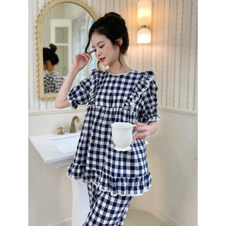 𝗛𝗮̀𝗻𝗴 𝗰𝗵𝗶́𝗻𝗵 𝗵𝗮̃𝗻𝗴 Set Đồ Ngủ Pyjama cao cấp bèo vai Lolita siêu xinh chất liệu thô mềm - ON WORKSHOP