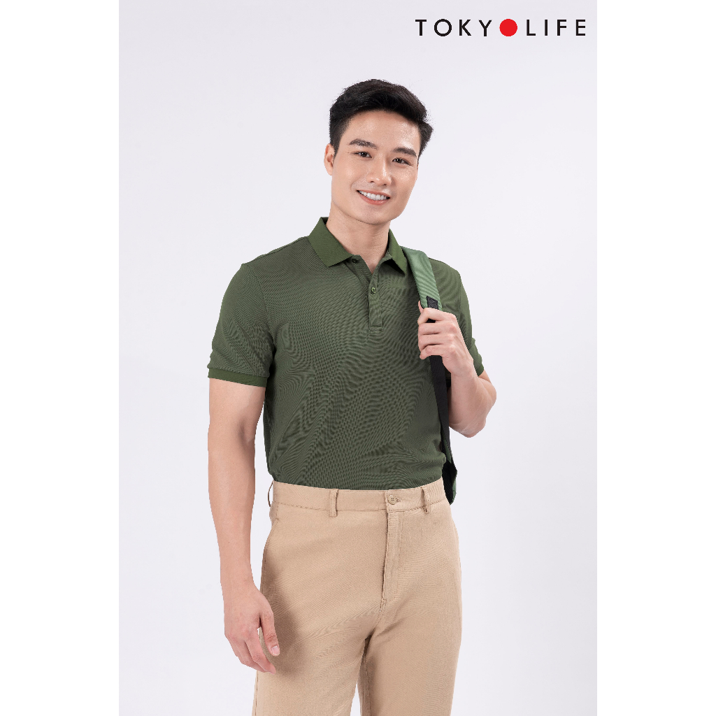 Áo Polo NAM CAFÉ cổ dệt trơn TOKYOLIFE C7POL003K