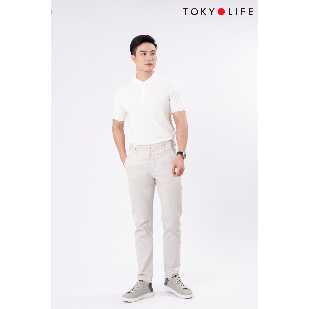 Áo Polo NAM CAFÉ cổ dệt trơn TOKYOLIFE C7POL003K