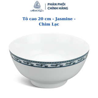 Tô cao 20 cm – jasmine – chim lạc - gốm sứ cao cấp minh long 1