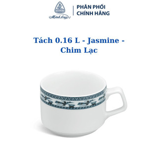 Bộ 6 tách 0.16 l – jasmine – chim lạc - gốm sứ cao cấp minh long 1
