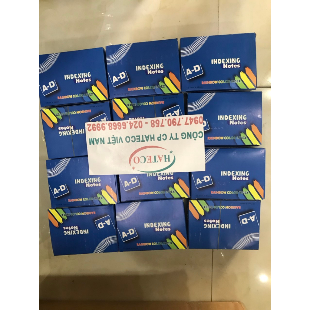 Phân trang nhựa 5 màu Today TD100 - Giấy đánh dấu chữ ký - phân trang mũi tên