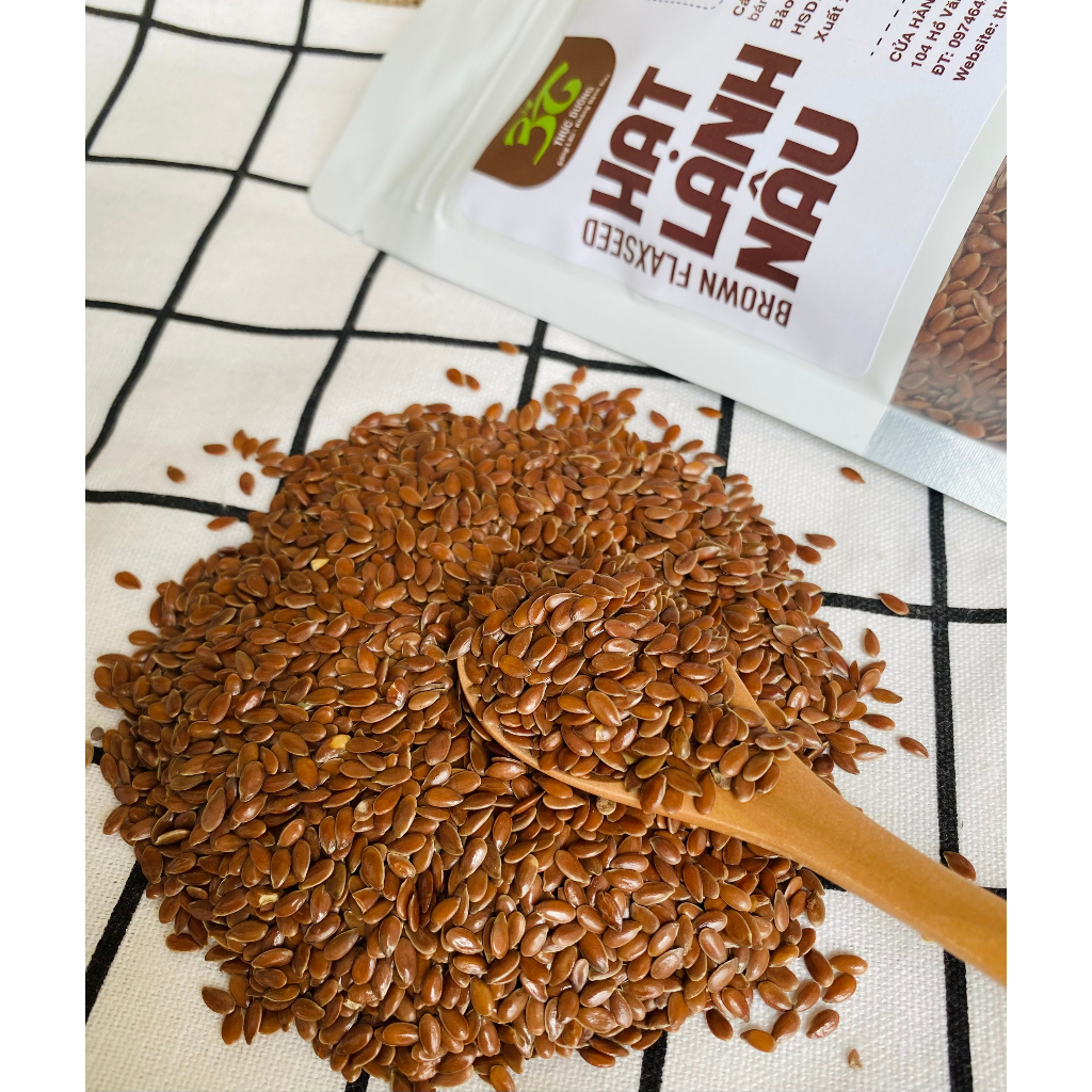 Hạt lanh nâu (Flax seed) cho người ăn chay, thực dưỡng, giảm cân, tốt cho tim mạch