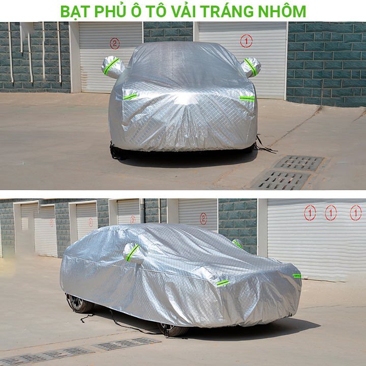 Bạt phủ xe ô tô 5 chỗ Honda City loại vải dày 3 lớp che nắng mưa bụi bẩn chống trầy xước