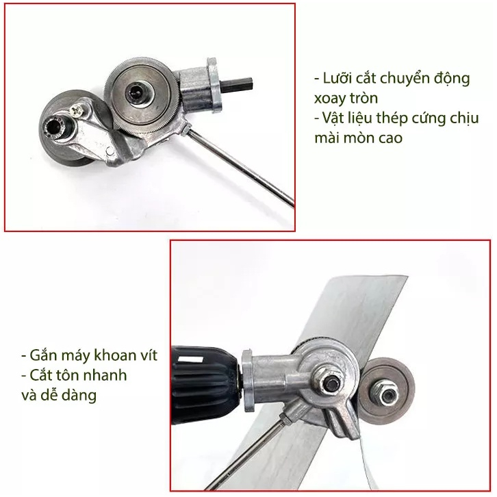 Đầu cắt tôn gắn máy khoan , Dụng Cụ Cắt Tôn, Sắt Gắn Máy Khoan, Máy Bắn Vít