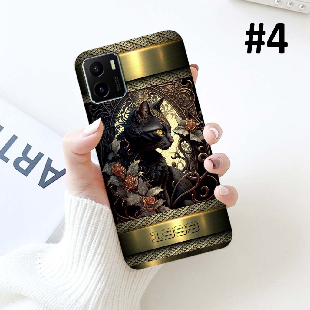 Ốp lưng VIVO Y15s ốp lưng viền vuông mặt nhựa in hình 12 con giáp tài lộc theo yêu cầu