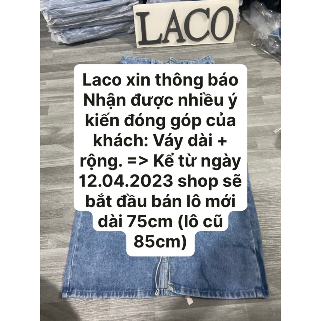 CHÂN VÁY JEAN XẺ VẠT CÓ TÚI, CHÂN VÁY BÒ 2 TÚI XẺ TRƯỚC DÁNG CHỮ A SIÊU HOT JEANS vải đẹp MSP LACO30 | BigBuy360 - bigbuy360.vn