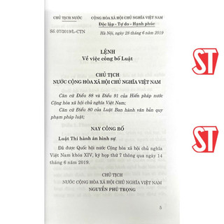 [Sách] Luật Thi hành án hình sự (Hiện hành)