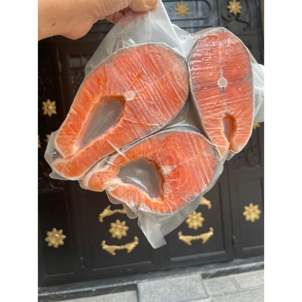 Cá Hồi Cắt Khúc 1Kg Tươi Ngon Hàng Nhập Khẩu Loại 1 - Cá Hồi Cắt Khúc Hút Chân Không