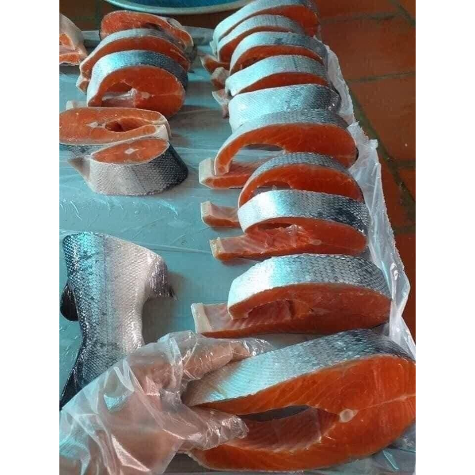 Cá Hồi Cắt Khúc 1Kg Tươi Ngon Hàng Nhập Khẩu Loại 1 - Cá Hồi Cắt Khúc Hút Chân Không