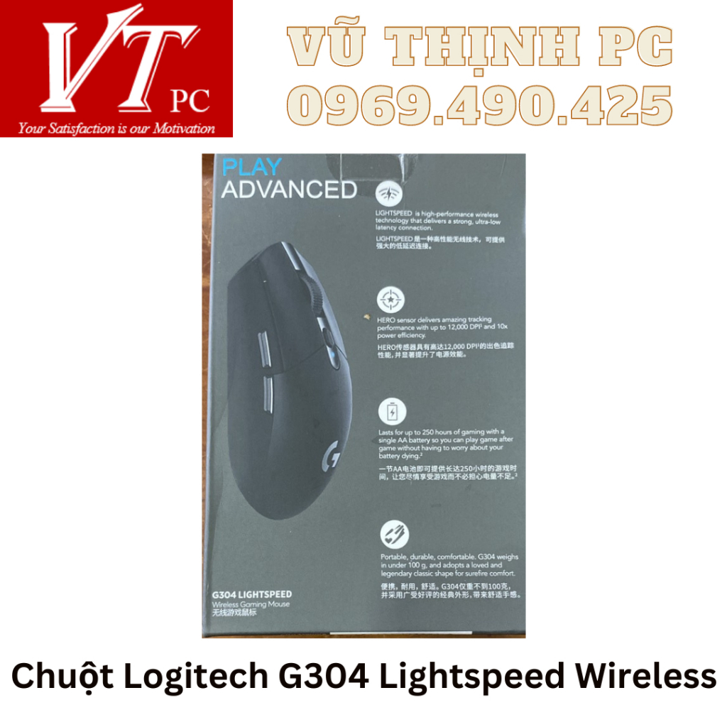 Chuột Máy Tính Không Dây LOGITECH G304 hàng loại 1 Lightspeed Gaming Chuột Vi Tính Chơi Game