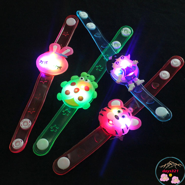 🍉Vòng đeo tay phát sáng cho bé- Vòng tay phát sáng có đèn đeo giống đồồng hồ