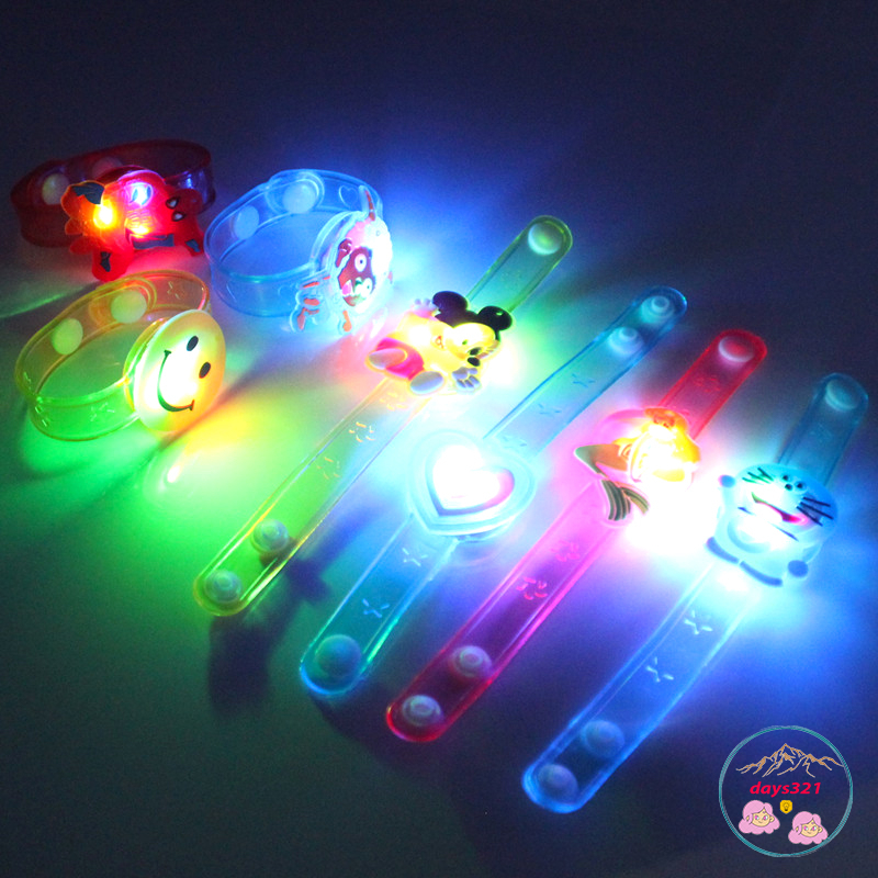 🍉Vòng đeo tay phát sáng cho bé- Vòng tay phát sáng có đèn đeo giống đồồng hồ