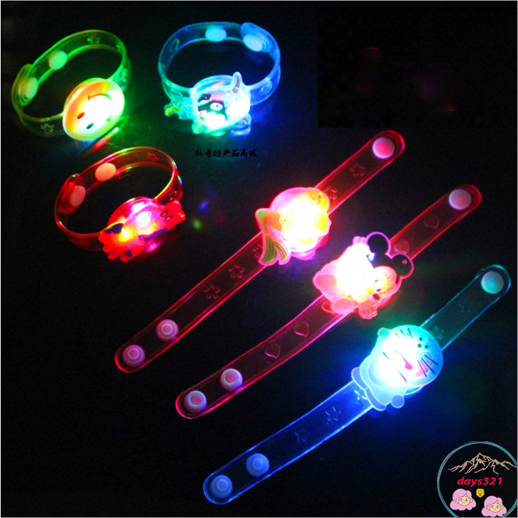 🍉Vòng đeo tay phát sáng cho bé- Vòng tay phát sáng có đèn đeo giống đồồng hồ