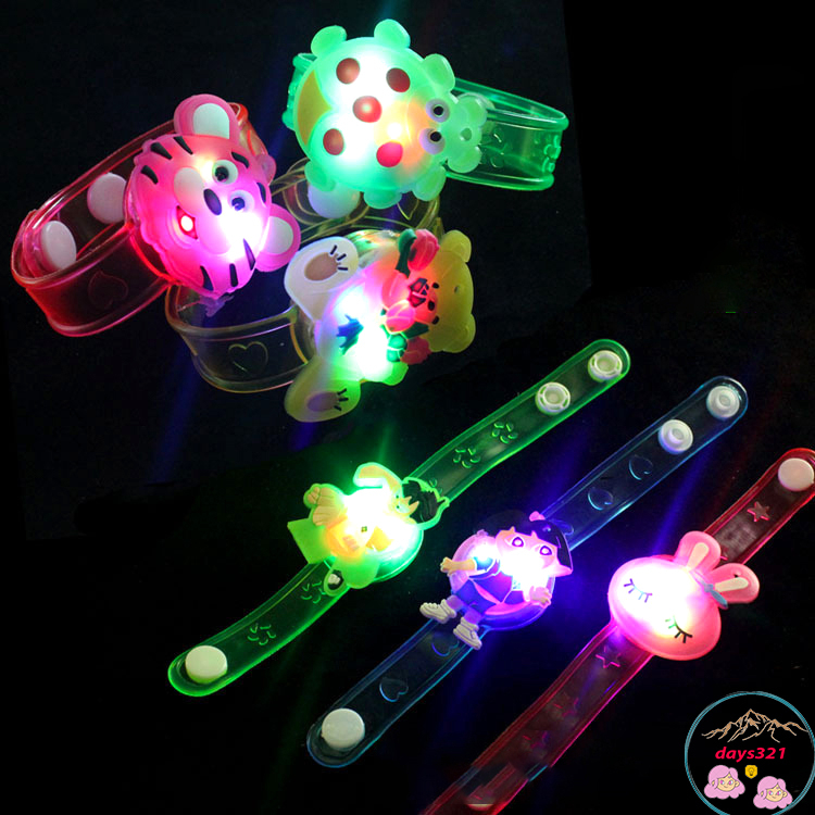 🍉Vòng đeo tay phát sáng cho bé- Vòng tay phát sáng có đèn đeo giống đồồng hồ