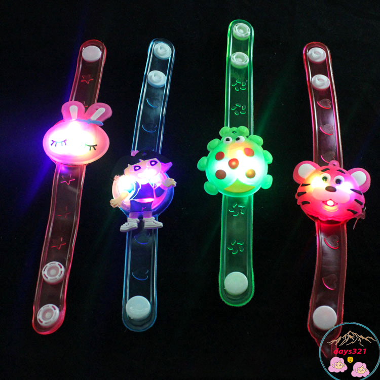 🍉Vòng đeo tay phát sáng cho bé- Vòng tay phát sáng có đèn đeo giống đồồng hồ