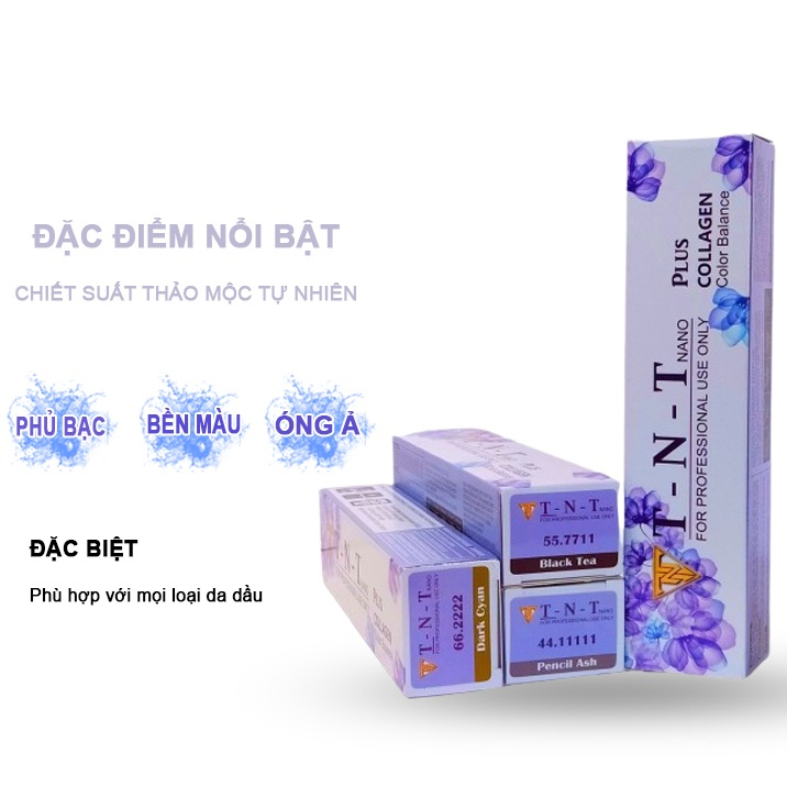Màu nhuộm tóc TNT Nano Plus Collagen - Lên màu không cần tẩy