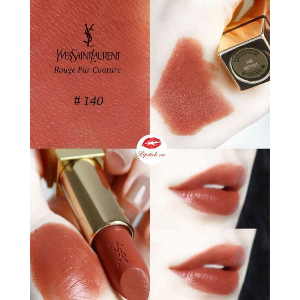 Son Thỏi YSL Rouge Pur Couture 140  Fullsize Nắp Trắng Tester