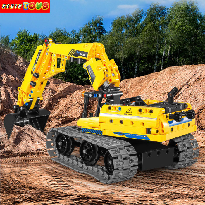 Đồ Chơi Lắp Ráp Kiểu Lego TECHNIC Mô Hình Máy Xúc, Xe Cẩu Biến Hình Robot 3in1 Điều Khiển Từ Xa RC No.8037 516PCS