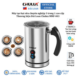 Máy đánh sữa tạo bọt nóng, lạnh, hâm nóng Chulux MMF-003 - Hàng Chính Hãng
