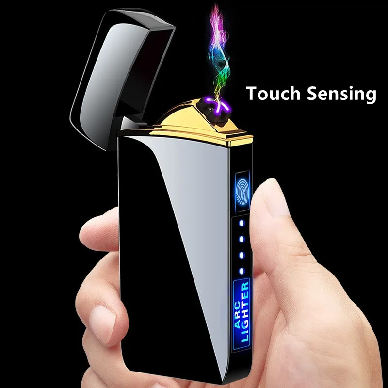 Quẹt điện plasma chống gió A6 nút nguồn cảm ứng