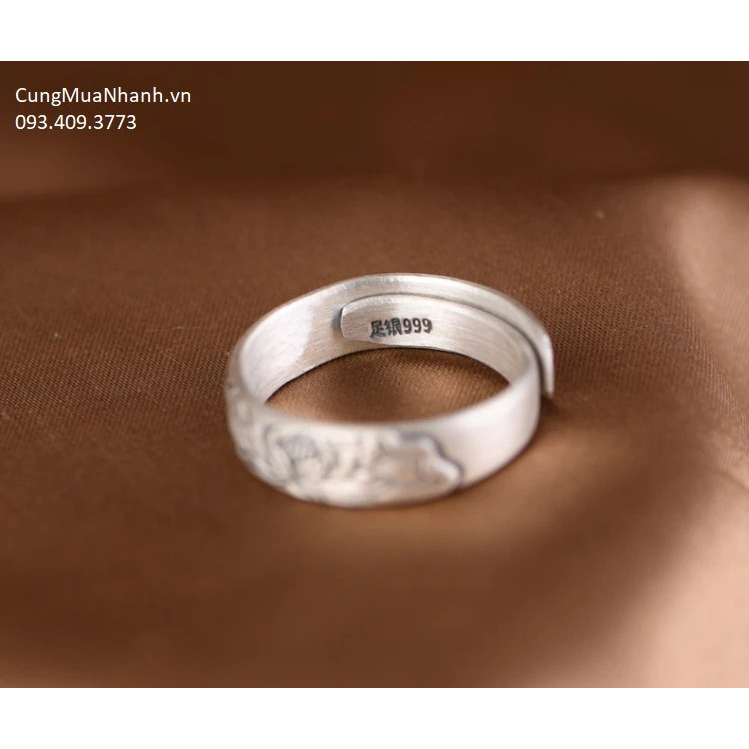 Nhẫn Khắc Liên Hoa - NH257