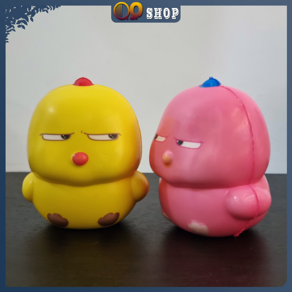 Đồ chơi xả stress đàn hồi Gà lườm size TO, đồ chơi bóp dẻo - QQ Shop