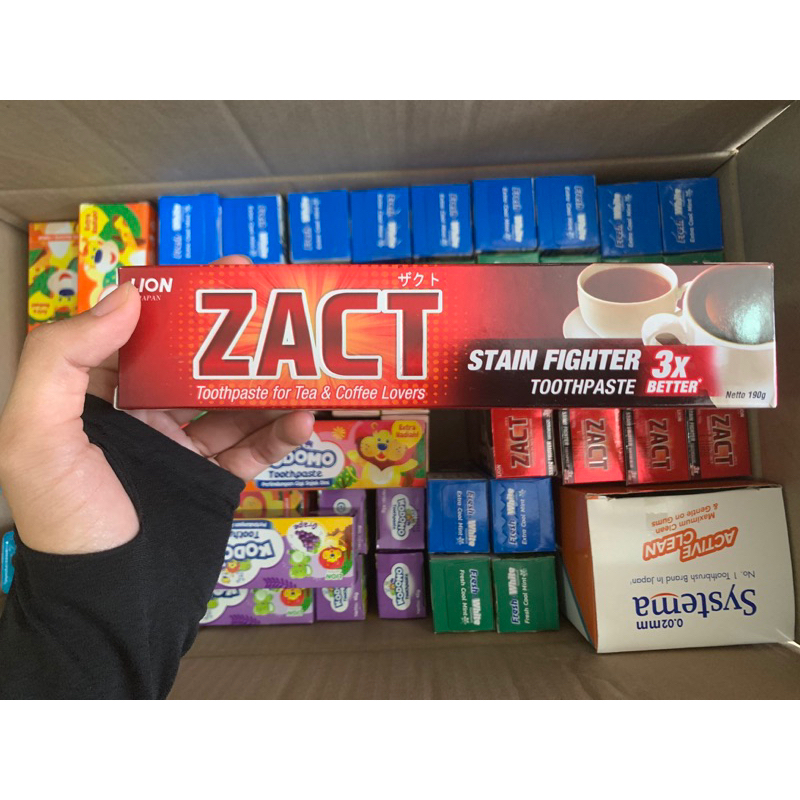 Kem đánh răng Nhật Bản Zact 190g - dành cho người hút thuốc