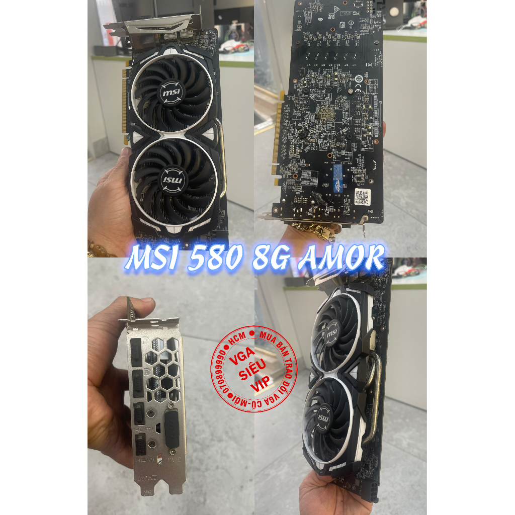 Card màn hình MSI Radeon RX 580 ARMOR 8G OC | BigBuy360 - bigbuy360.vn