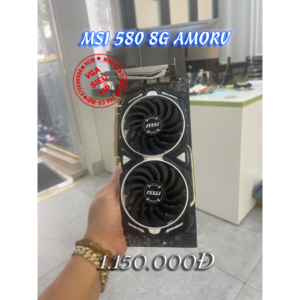 Card màn hình MSI Radeon RX 580 ARMOR 8G OC | BigBuy360 - bigbuy360.vn